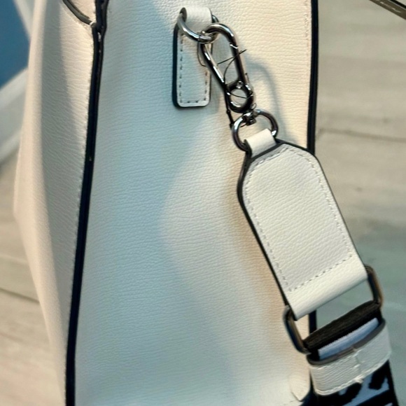 Karl Lagerfeld White Satchel with Black Strap - Picture 4 of 4